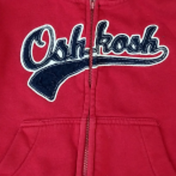 Oshkosh Bgosh Red Hoodie Full Zip 2T - Picture 2 of 3